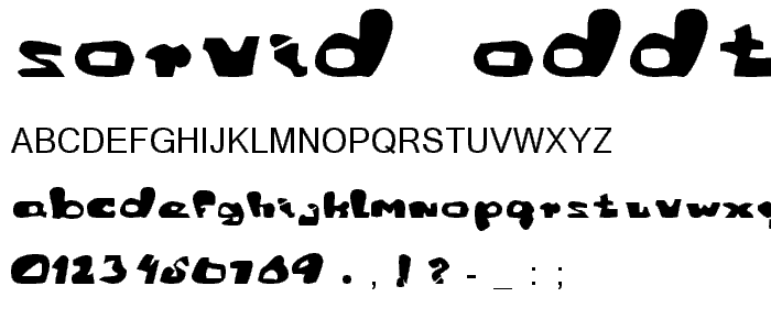 Sorvid  Oddtype font